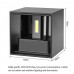 Φωτιστικό Απλίκα LED 10W 230V 800lm 4000K Λευκό Φως Ημέρας Αλουμινίου Μαύρο IP54 969LED100S/BL